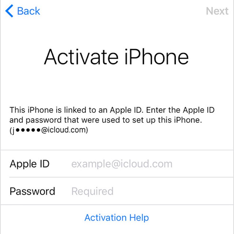 Apple ID info