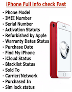 Check iCloud iPhone et IPad via IMEI